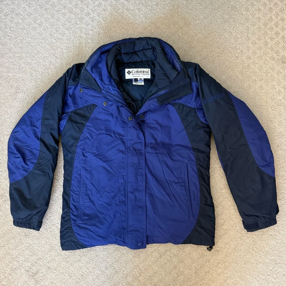 Columbia Women Interchange Double Lined Down Insulated Winter Coat Cold Weather